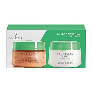 Collistar Cofanetto Corpo la Spa a Casa Tua, Routine Liftante, Scrub Talasso 300gr+ Crema Rassodante Intensiva 200ml
