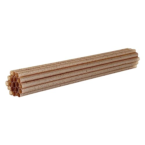 Image of Restaurantware-Basic Nature Disposable Straws,Sustainable Straws - Sturdy, Won't Alter Flavors, Brown PLA /Coffee Ground Straw, For Hot And Cold Drinks