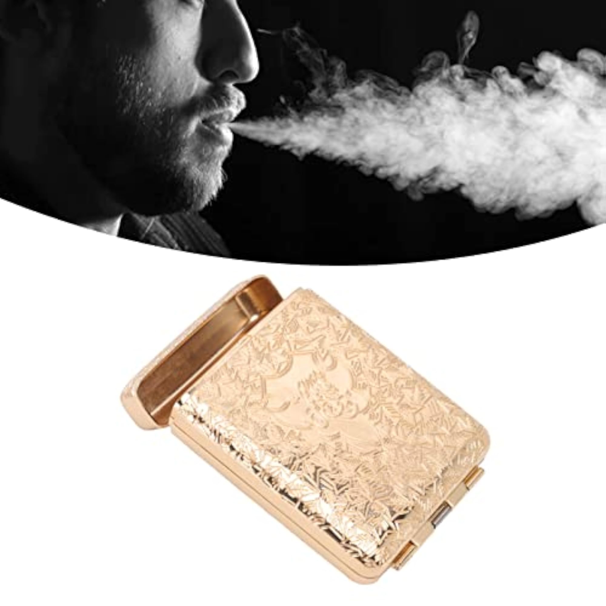 Compact Retro Cigarette Case with Good Sealing