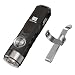 RovyVon 550 Lumens CREE XP-G3 S5 LED Super Bright Outdoor EDC Mini Keychain Rechargeable LED Flashlight, 45 Minutes Fast Charging Small Torch,Model A1(Black)
