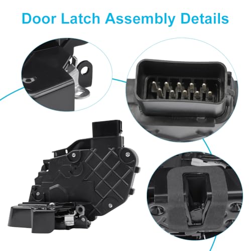 Image of Rear Right Passenger Side Door Latch Lock Actuator Compatible with Land Rover LR2 LR3 LR4 Range Rover Evoque Range Rover Sport Door Lock Actuator Replacement for LR011302 LR072414 LR091360