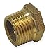 3/4" MNPT x 1/2" FNPT Red Brass Hex Bushing