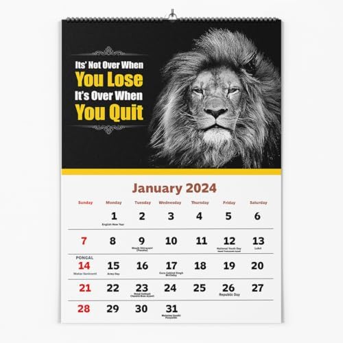 Zoozo artz Nature Theme 12 x 18 inche I 12 Pages Planner Wall