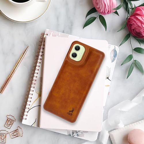 Image of AIBEX Shield Compatible with Samsung Galaxy A05 / Samsung Galaxy F05 / Samsung Galaxy M05 Back Cover | Flexible Vegan Leather | Full Camera Protection | Raised Edges | Super Soft-Touch | Bumper Case