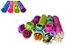 Smoozie Ice Pop Molds w/ Attached Lids! Fun Lunch Box Snack Containers - Bonus Smoothie Recipes! (Set of 4)
