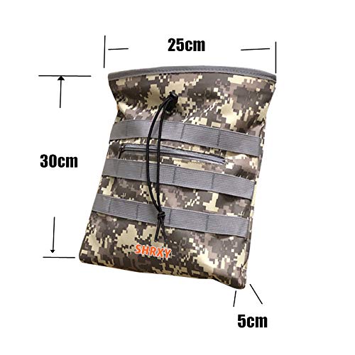 shrxy Metal Detecting Digger's Pouch Finds Bag Camo Drawstring Combo Pick Up Waist Pockets for Treasure Hunting