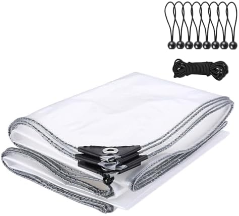 Luabue 2M X 2M Clear Tarpaulin Waterproof Heavy Duty Transparent - View #6