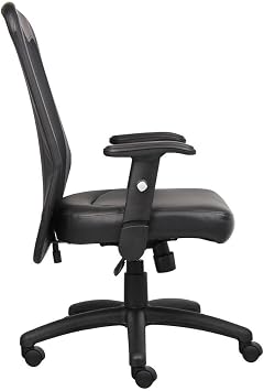 Boss Office Products B580 Boss Web Chair, Black/Black, High-Back