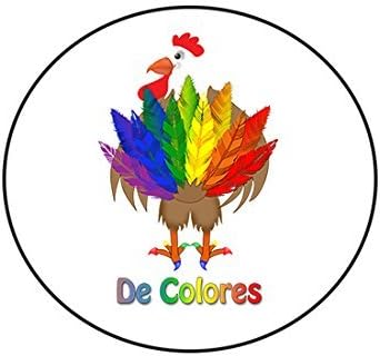 Rooster Showing off his De Colores feathers