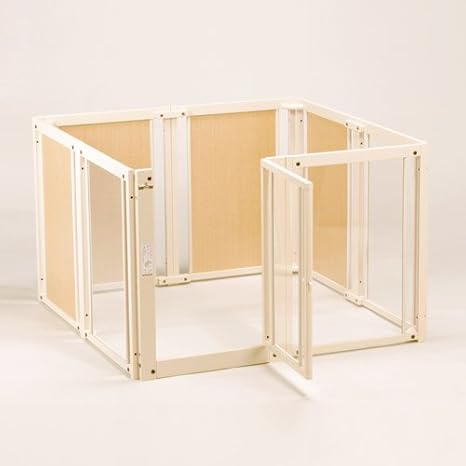 Amazon キンタロー キーヌス ペット用 犬用 サークル ペットサークルf80xlアクリル ホワイト Kiinus サークル プレイサークル 通販