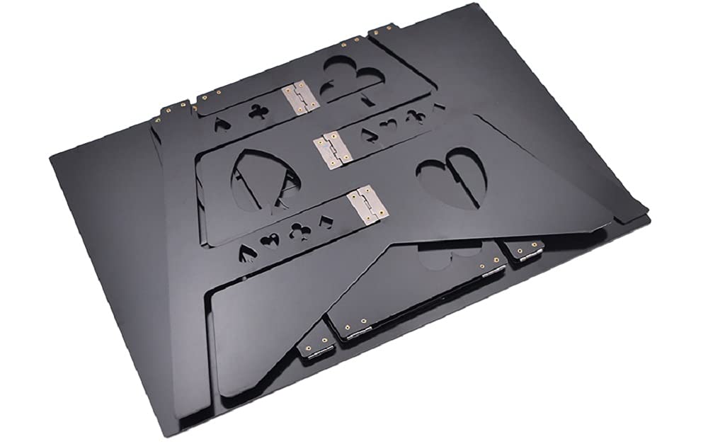 SUMAG Magietricks Aluminium Magic Klapptisch (Legierung) Close-Up Magic Show Trick Requisiten Magier Bühne Illusion Gimmick Requisiten (Silberfarbe)