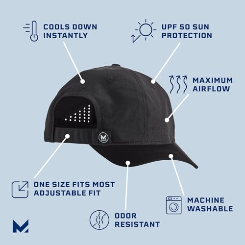 Mission 109527 Cooling Vented Performance Hat, Black - Unisex Baseball Cap For Men & Women - Lightweight & Adjustable - Cools Up To 2 Hours - Upf 50 Sun Protection thumb #1
