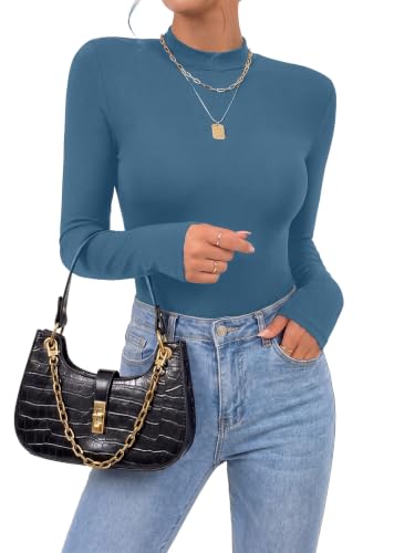 Image of OPOIPIN Women's Long Sleeve Basic Bodysuit