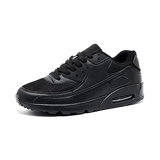Baskets Homme Chaussure de Course Femme Basket Chaussures de Sport Fitness Sneakers Casual Chaussures d'Athlétisme Confortable Légères Noir EU42