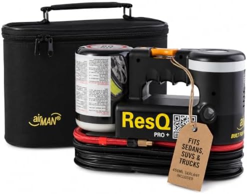 AIRMAN ResQ Pro+ Tire Repair Kit - Air Compressor Flat Tire Fix &...