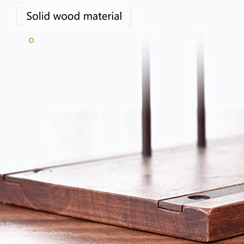 Soporte de vino de madera para 4 botellas y 4 copas miniatura 3