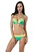 RELLECIGA Women's Bikini Low Rise Bottom Padded Push Up Halter Bikini