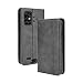 Produktbild GOGME Leder Hülle für UMIDIGI Bison Pro, Premium PU/TPU Folio Schutzhülle Handyhülle, Flip Case Cover Klapphülle mit Standfunktion & Kartensteckplätzen, Schwarz