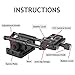 Macro Focusing Focus Rail Slider, Slider Macro Sliding for Panoramic and Macro Photography, Tr Stablizer Macro Rail for UNC1 / 4, 3/8 Inch Screw Hole