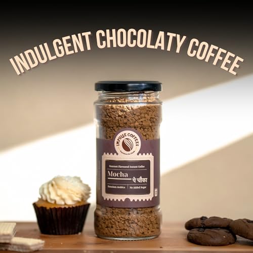 Image of Impulse Coffees Mocha Pe Chauka Instant Coffee Powder | Premium Rich Mocha Flavour with Strong Taste & Cafe-Style Aroma | Perfect Morning Starter & Flavoured Coffee Experience at Home | 100Gms
