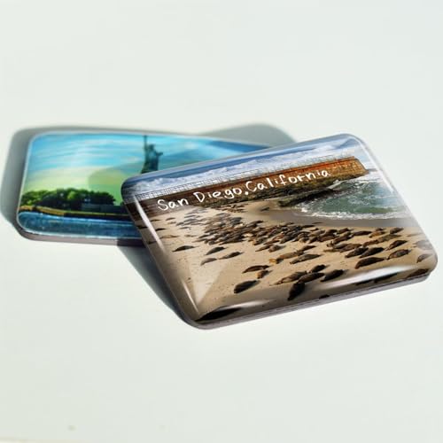 Imán decorativo de cristal rectangular para refrigerador miniatura 2