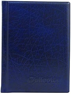 COLLECTOR COIN ALBUM for 96 medium size coins like A-Z 10 pence 10p 50p 50 pence £1 1 2 or other BLUE