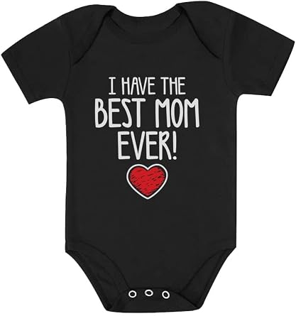 Tstars Best Mom Ever Baby Bodysuit Newborn Boy Girl Mothers Day Outfit