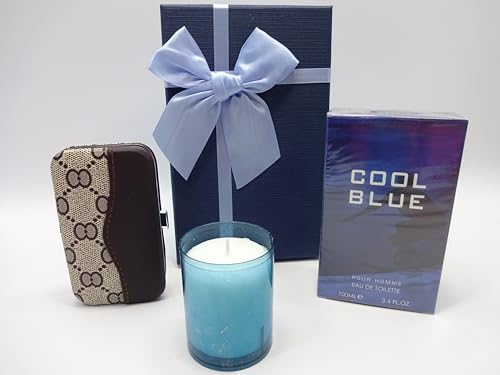 Cool Blue 100 ml Eau de toilette homme avec kit manucure et bougie
