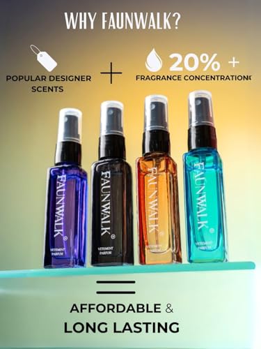 Image of FAUNWALK STOIC Perfume for Men 8ml - Long Lasting Oud Luxury Fragrance, Strong Masculine Scent Spray, Pocket Travel Perfume, Premium Attar Inspired Cologne for Men