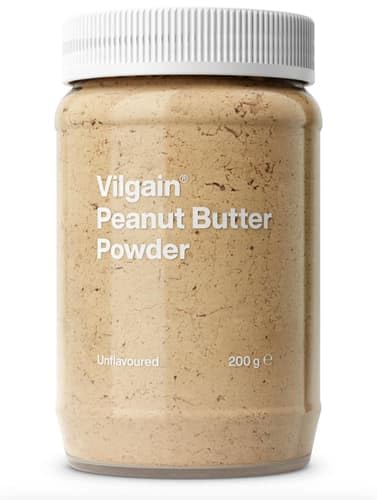 Vilgain 100% Organic Peanut Butter Powder | Sugar-Free with 2x Fewer Calories | Ideal for Smoothies & Porridge | Rich in Protein & Fiber | 46 kcal per Serving (200g)