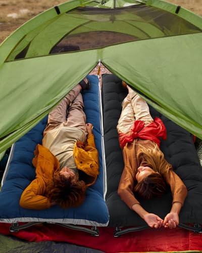 Sportneer Feldbett mit Matratze, Klappbett Breite 81cm Tragfähigkeit 204KG Gästebett Campingbett Feldbett Mit Aufbewahrungstasche für Erwachsene Outdoor Indoor Garten Camping Reisen