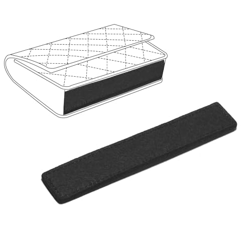 Base Shaper for WOC Handbag, Felt Saver and Insert for Wallet on Chain Bag, Ultimate Protection and Support (Black, 7