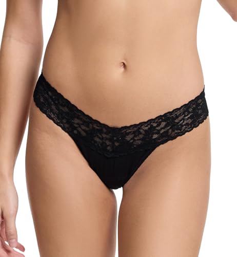 Image of hanky panky - Supima Cotton Low Rise Thongs for Women | Lacy Lingerie, Cotton Panties | 3 or 5 pack