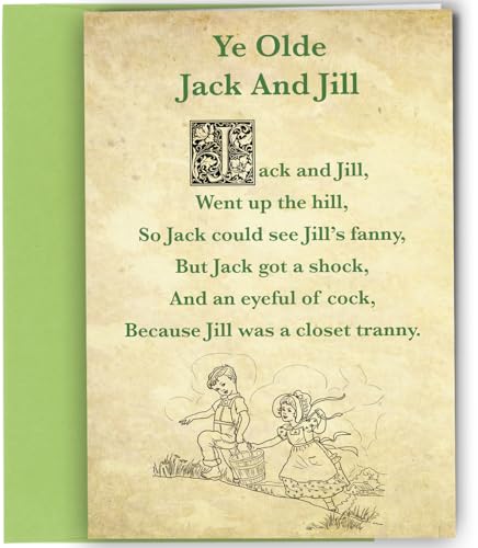 Funny Birthday Card Adult Humour Rude Joke Jack And Jill Novelty Greeting Card Cheeky Humorous Card For Friend Him Her #8