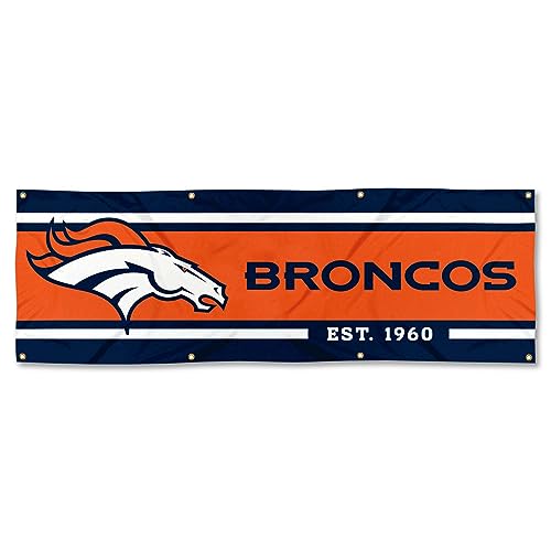 Denver Broncos Large 2x6 Foot Banner