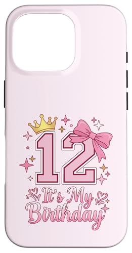 It's My 12�΂̒a���� ���̎q �R�P�b�g���{�� �s���N 12�� �X�}�z�P�[�X iPhone 16 Pro �p