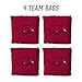 YouTheFan Officially-Licensed NCAA Arkansas Razorbacks Set of 4 Cornhole Bags - All Weather Regulation 6” x 6” Size - 16oz Weight - Designed in USA