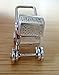 New Sterling Silver 3D 28x22x15mm Movable Stroller Pram Carriage Charm CII4679SEE