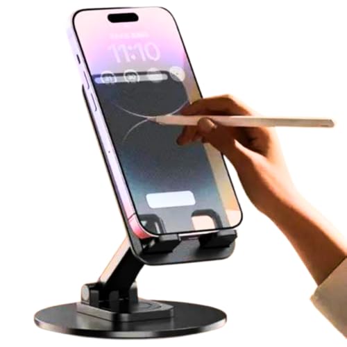 Suporte De Mesa Com Base De Metal Para Smartphones, Celulares, Ipads e Tablets - Resistente, Ajustáv