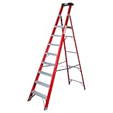 Excel Electricians Fibreglass Platform Step Ladder 8 Tread 2.51m EN131