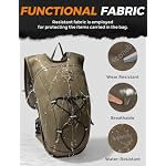 Tactical Running Vest with 2L Water Bladder,Hydration Backpack Men Women - Image 4
