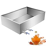 KODOM Maple Syrup Evaporator Pan Stainless Steel Maple Syrup Boiling Pan with Valve for Boiling Maple Syrup (30x16x9.5 Inch)