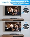 eSynic Upgraded AV to HDMI 1080P Converter with Aspect Switch 4:3/16:9 Composite CVBS RCA to HDMI Adapter for VCR, VHS, DVD ect, NTSC/PAL Support, Built-in RCA HDMI &USB Cable (Male to Male) - Image 2