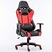 RADSGFTJGYH E-Sports Car Sedia-Sedile da Gioco competitivo da Corsa Sedia-Tempo Libero Sedia Girevole Internet Cafe Sedia, Nero Rosso