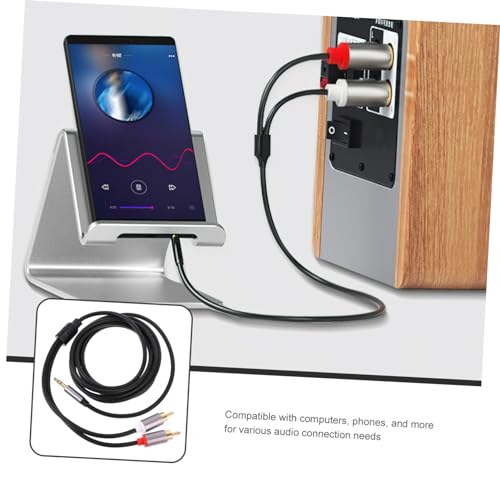 Cable de audio Jack 3.5mm de 2 m para auriculares y altavoces miniatura 6
