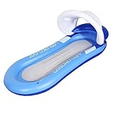 JOINPAYA Inflable Anillo De Natación Piscina Inflable Tumbonas Tumbonas Tumbona Inflable Piscina Flotante Hamaca Flotante Blue