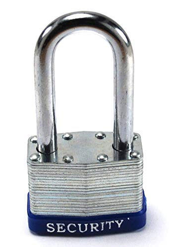 Elitexion Heavy Duty Long Shank Laminated Steel Padlock, Commercial Grade Keyed Alike 2-Inch (Pack of 2) - Thumbnail 4