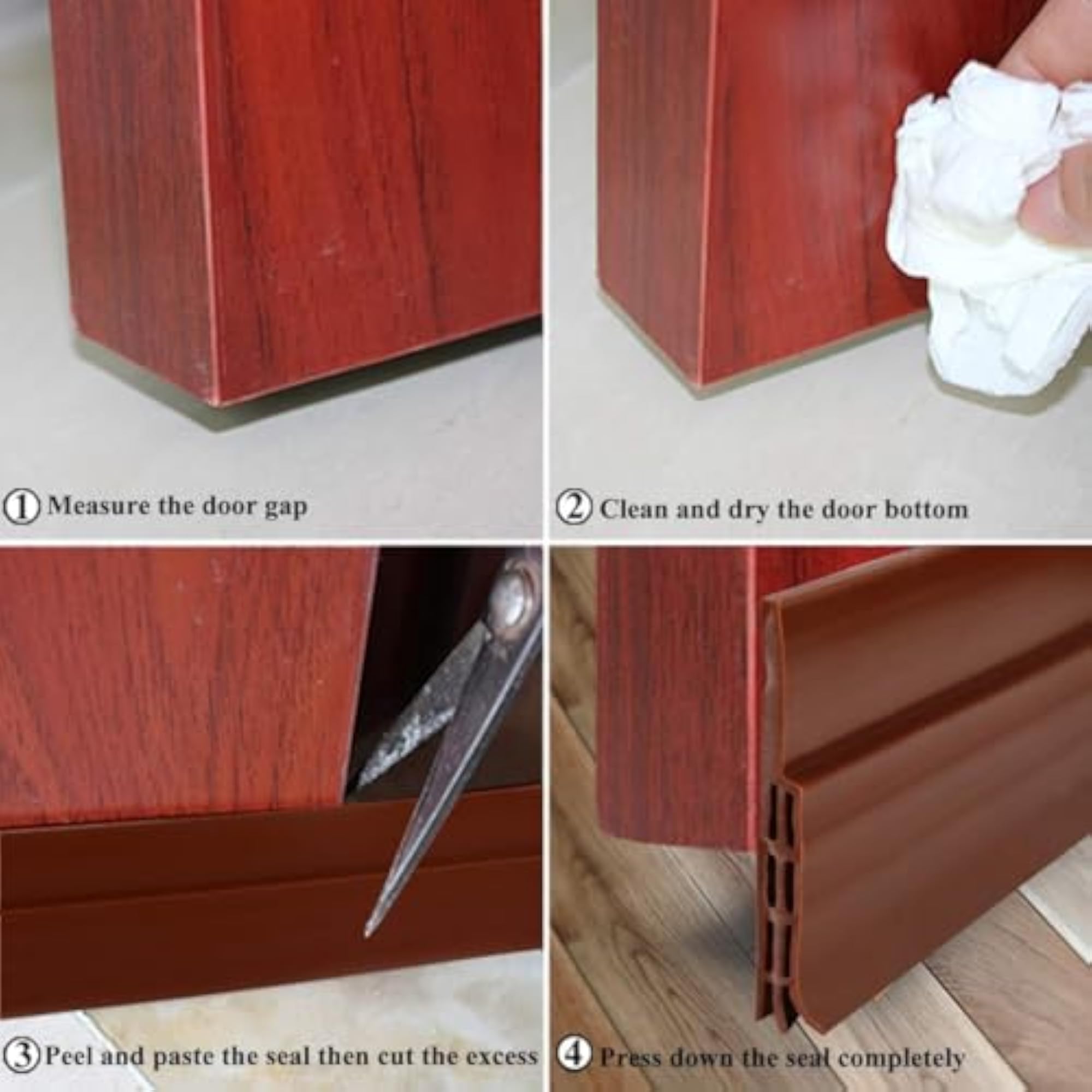 3 Pack Silicone Door Draft Stopper 39 Inch