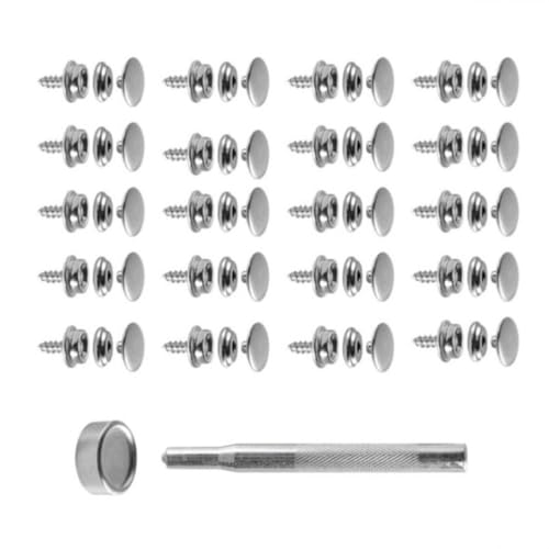 Stainless Steel 10mm Fastener Hardware Set Suitable for Marine Outdoor Equipment Rust Proof Canopy Secure Fastening 62pc Proof Turnbuckle Installation Tool