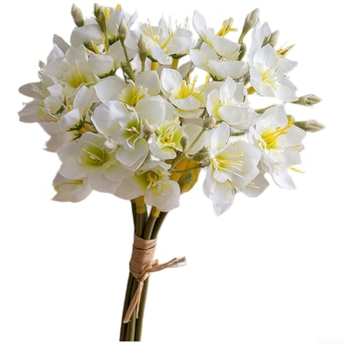 Honseadek Artificial Daffodil Bouquet for Wedding Centerpiec